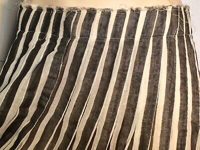 Vintage striped Cotton walking Skirt 1910’s Edwardian antique Steampunk M/L zig - Fresh Stock Dated October 2025