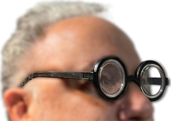 Funny MAGIC NERD GLASSES Eye Dork Thick Lenses Coke Bottle Joke Gag Black Round - Fresh Stock Dated October 2025