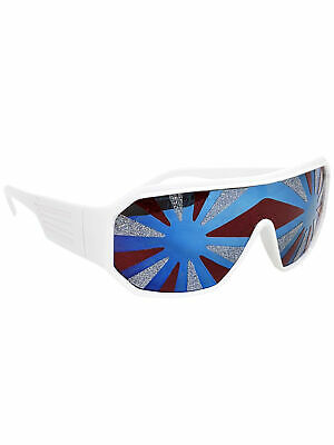 Red White And Blue Starburst Sunglasses Macho Man Randy Savage Wrestler America - Fresh Stock Dated October 2025