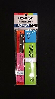 5 Pocket Chef Knife case roll bag w 5 pack knife edge guards Chef Gear Ergo Chef - Fresh Stock Dated October 2025