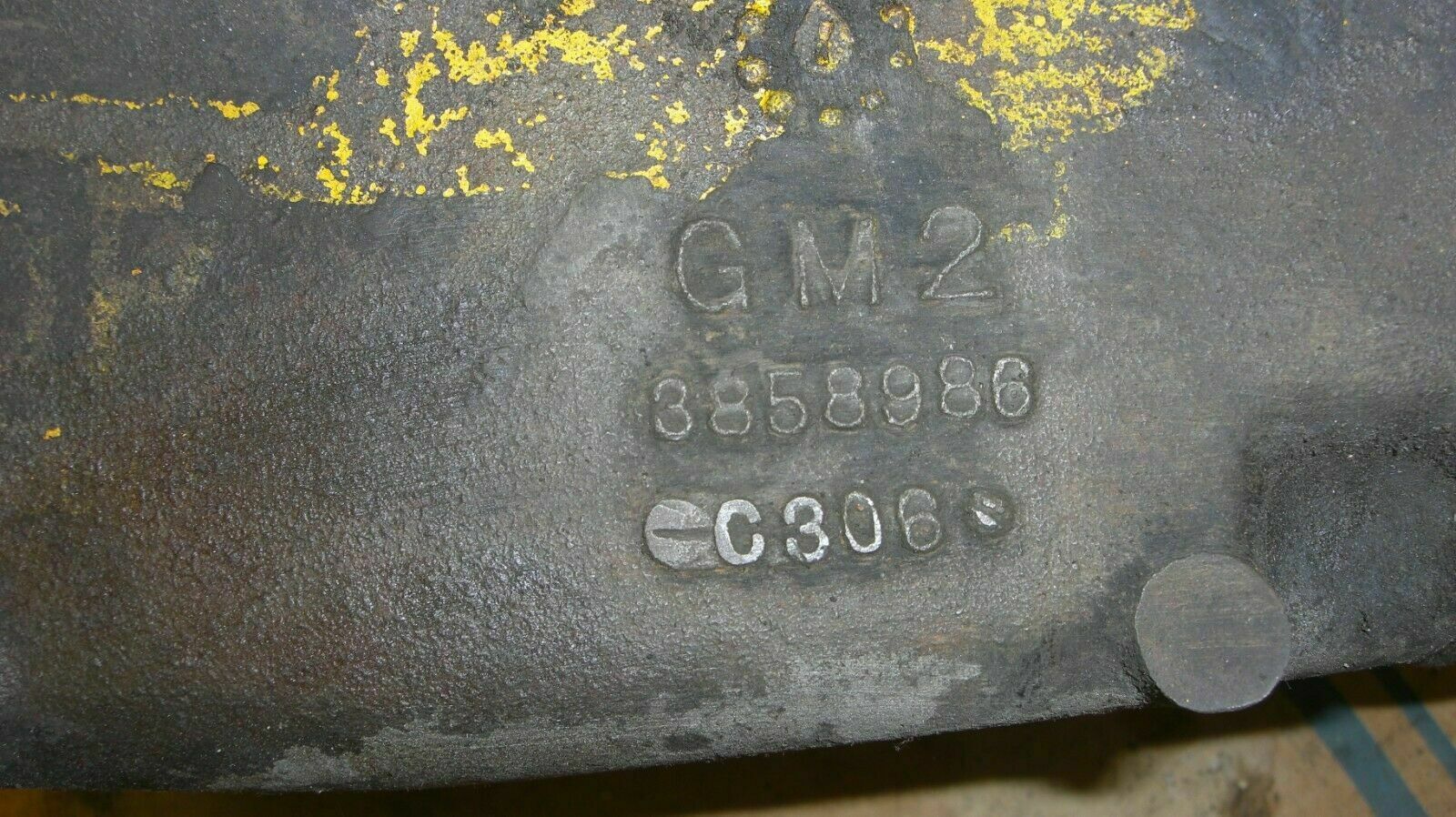 1966 Saginaw GM 3 Speed Transmission w/ Hurst Synchro Loc 3858986 - Fresh Stock Dated October 2025