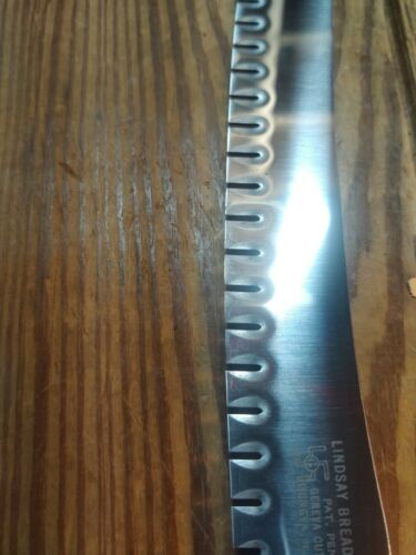 VINTAGE 1930 GENEVA CUTLERY LINDSAY BREAD KNIFE W SWASTIKA LOGO USA RARE - Fresh Stock Dated October 2025