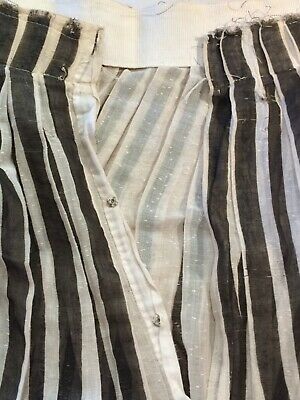 Vintage striped Cotton walking Skirt 1910’s Edwardian antique Steampunk M/L zig - Fresh Stock Dated October 2025