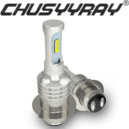 2x Bright LED Headlight Bulb High/Low For Honda ATV 12V 45/45W P15D-3; headlamp - Fresh Stock Dated October 2025