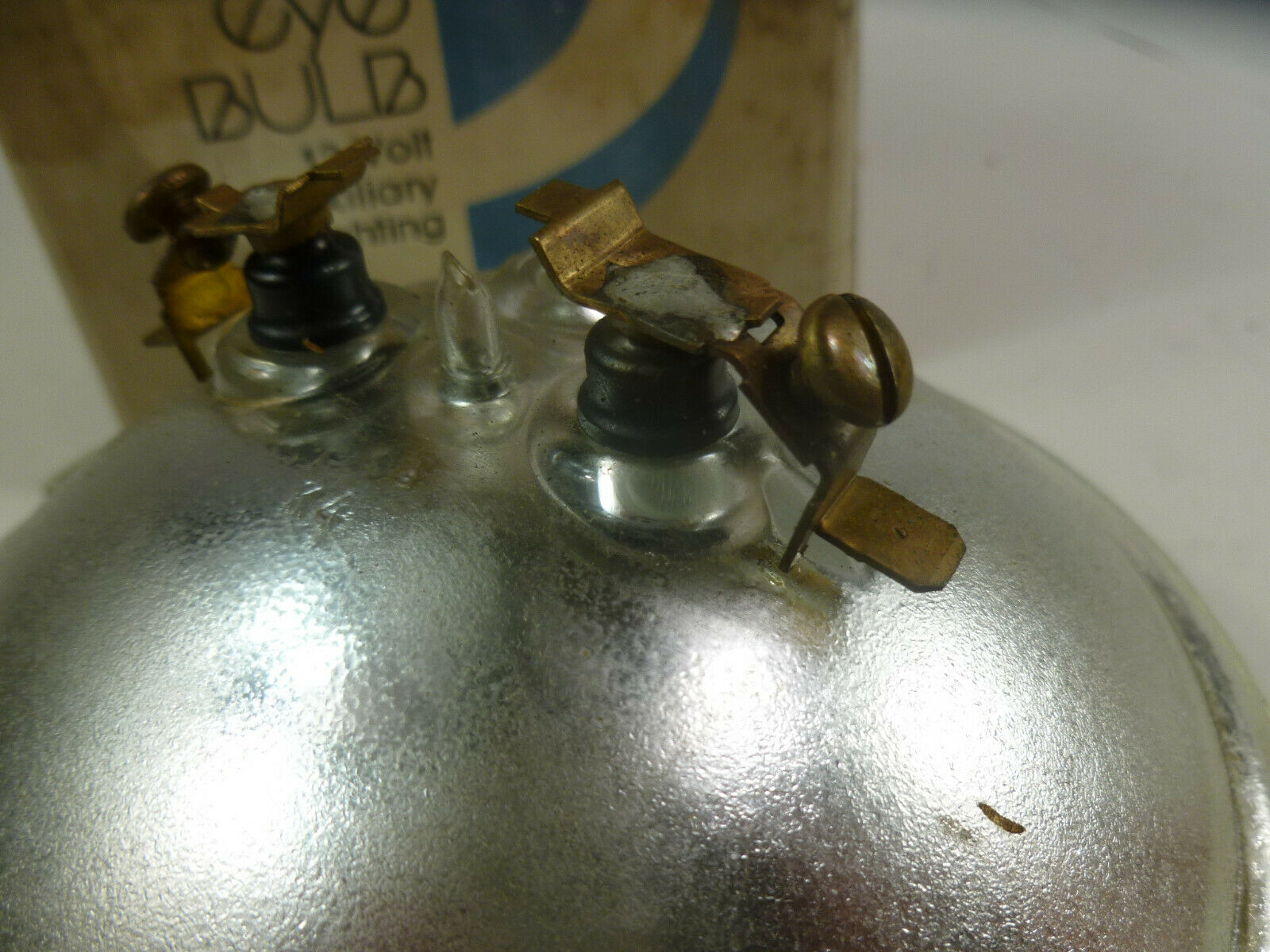 Phillips Spot Light Bulb  4049 13volt 150 watt Smooth Face 5' Glass Clear Eye - Fresh Stock Dated October 2025