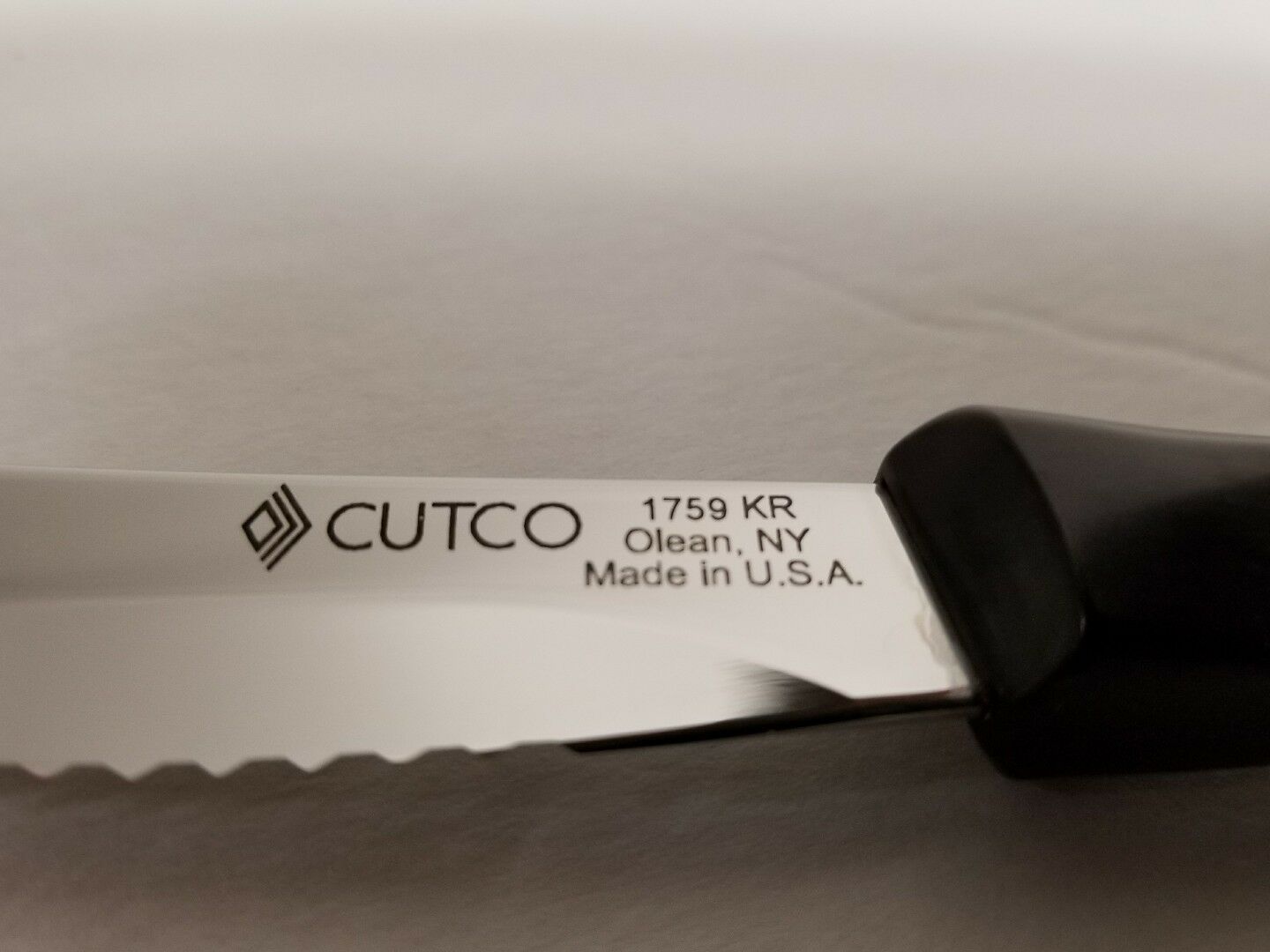 Brand New Cutco Steak/Table Knife #1759 Double D edge dark brown Handle - Fresh Stock Dated October 2025