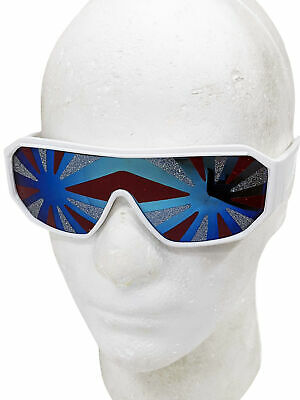 Red White And Blue Starburst Sunglasses Macho Man Randy Savage Wrestler America - Fresh Stock Dated October 2025