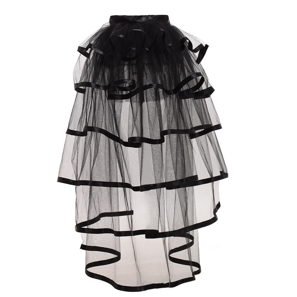Victorian Steampunk Tie-on Bustle Skirt Gothic Party Tutu Belt Lace Over Skirt - Fresh Stock Dated October 2025
