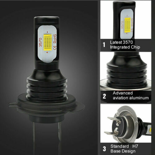 LED Headlight Bulbs For Kawasaki Ninja 250R EX250J 09-12 ZX6R ZX636F ABS 2013-15 - Fresh Stock Dated October 2025