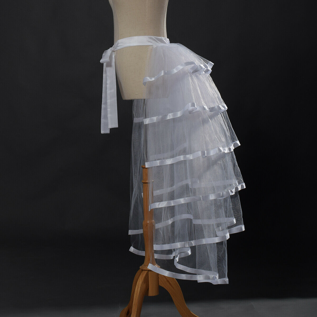 Victorian Steampunk Tie-on Bustle Skirt Gothic Party Tutu Belt Lace Over Skirt - Fresh Stock Dated October 2025