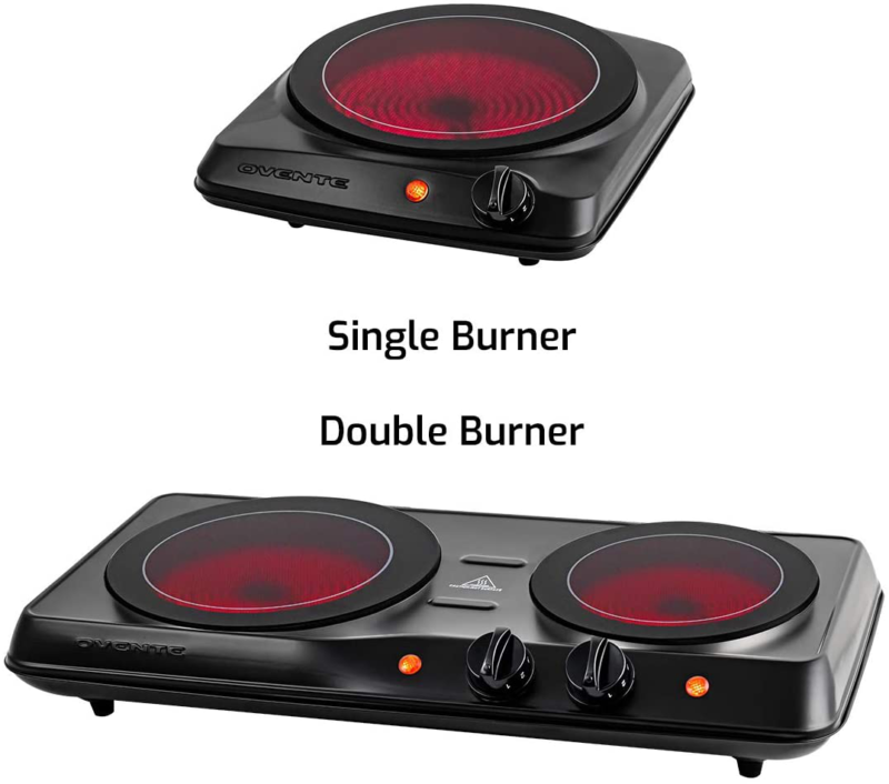 Double Burner Electric Cooking Stove 1700W Portable Infrared  Camping Two Plate - Fresh Stock Dated October 2025