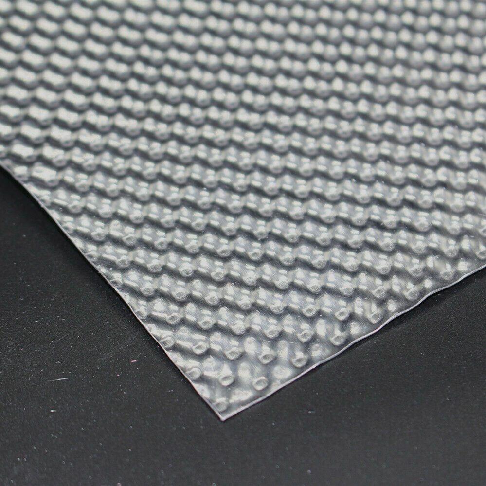 EMBOSSED HEAT SHIELD G1 GI LITE MATERIAL ALUMINIUM 500mm x 300mm High temp 650 C - Fresh Stock Dated October 2025