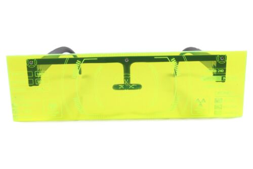 Futuristic Bionics Robot Party Costume Futuristic Neon Green Visor Sun Glasses - Fresh Stock Dated October 2025