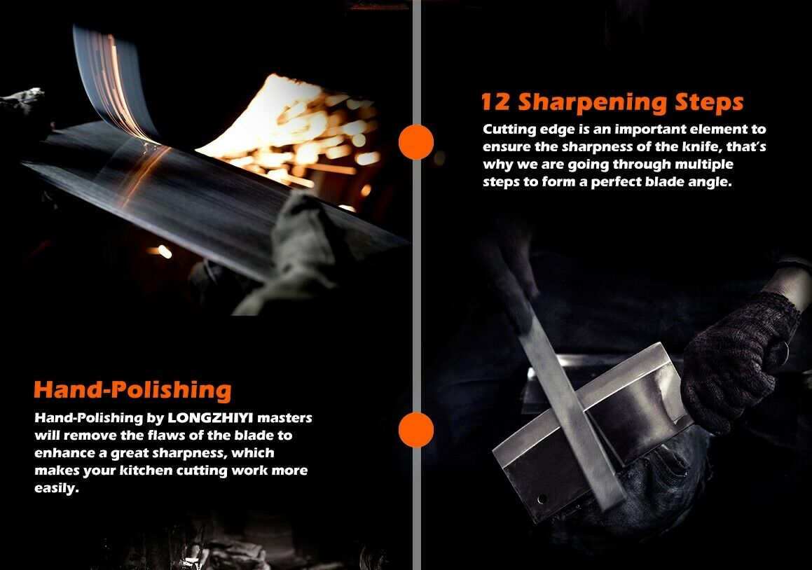 Professional 8 Inch Chef Knife –Stainless Steel  Ultra-Sharp Kitchen Knife - Fresh Stock Dated October 2025