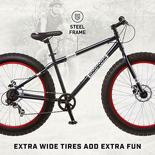Dolomite Mens Fat Tire Mountain Bike, 26-Inch Wheels, 4-Inch Wide Navy Blue - Fresh Stock Dated October 2025
