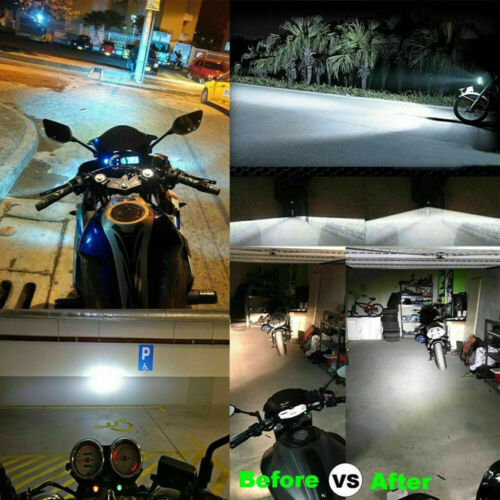 LED Headlight Bulbs For Kawasaki Ninja 250R EX250J 09-12 ZX6R ZX636F ABS 2013-15 - Fresh Stock Dated October 2025