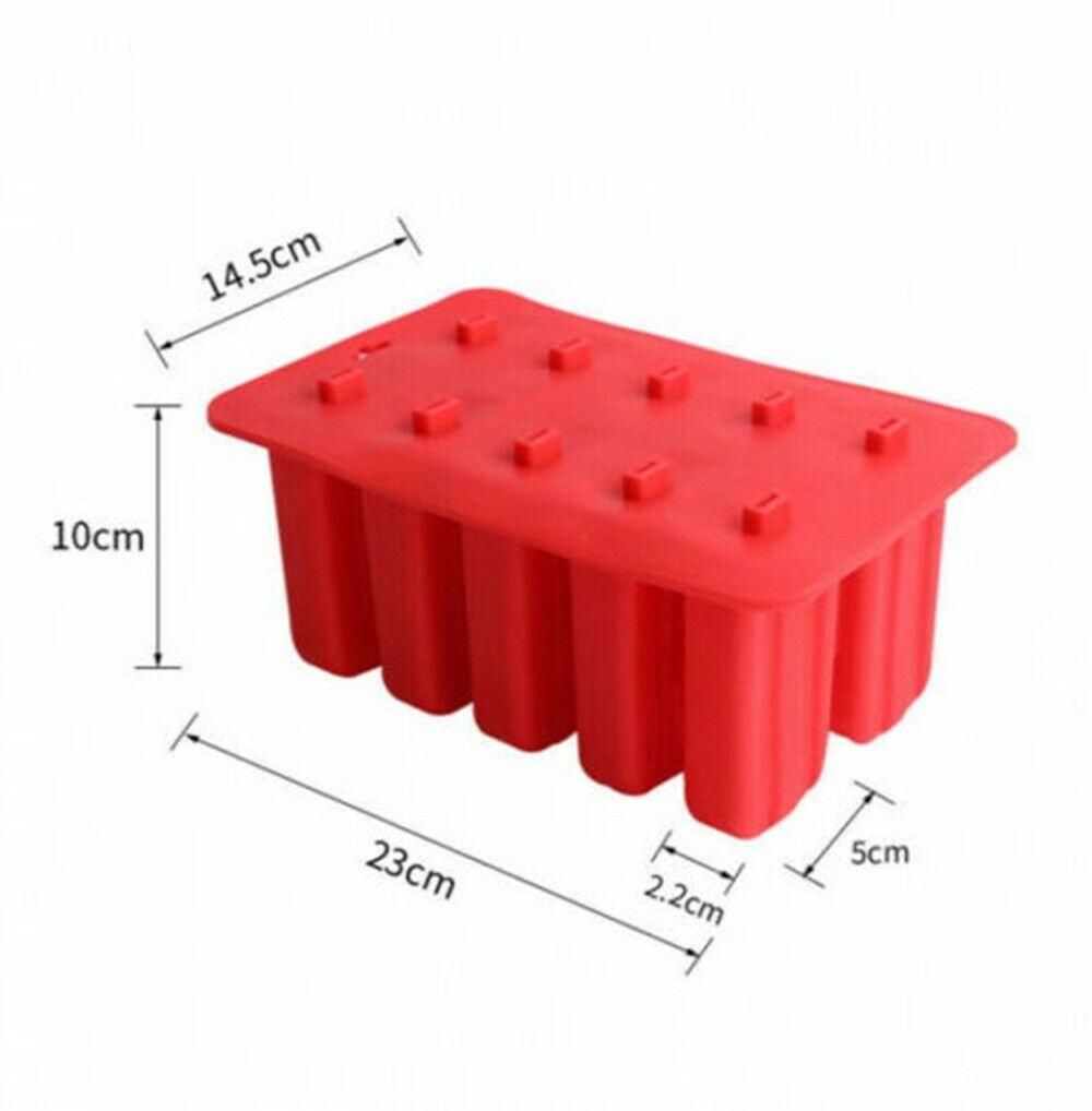 Large Popsicle Molds Food Grade Silicone Frozen Juice Ice Cream Pop Maker Mold - Fresh Stock Dated October 2025
