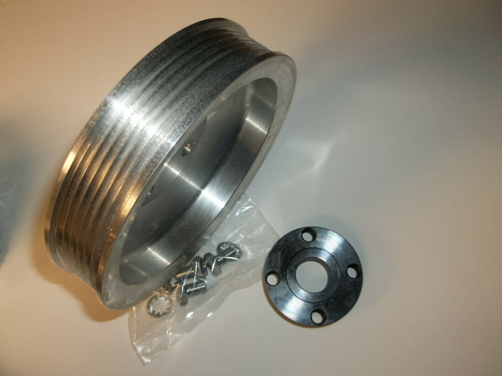 ALUMINUM BOLT ON MERCRUISER SEA WATER PUMP PULLEY SERPENTINE BELT REPLC PRESSED - Fresh Stock Dated October 2025