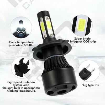 For Honda CBR 600rr 1000rr 2003-2017 - 4Side H7 LED Headlight Bulbs 6000K White - Fresh Stock Dated October 2025