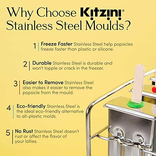 Stainless Steel Popsicle Molds BPA Free – Eco Friendly, Rust-Resistant Popsicle - Fresh Stock Dated October 2025