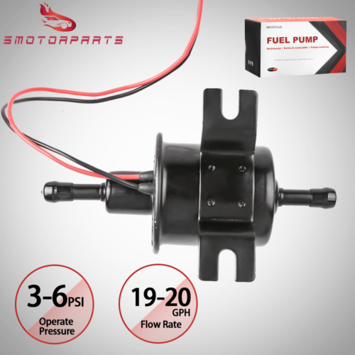 12V Universal Gas Diesel Petrol Inline Electric Fuel Pump Low Pressure   Black - Fresh Stock Dated October 2025