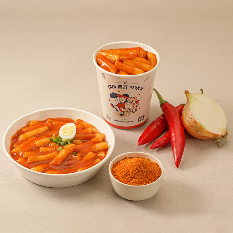 MIMI Tteokbokki Sweet  Spicy Authentic Korean Flavor Rice Cake Instant 떡볶이. - Fresh Stock Dated October 2025