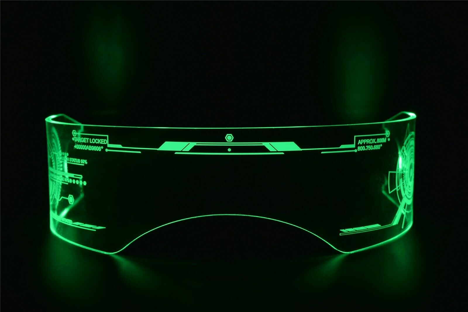 Fursuit Furry Costume LED Visor Glasses Cyberpunk Tron CyberGoth Goggles Cosplay - Fresh Stock Dated October 2025
