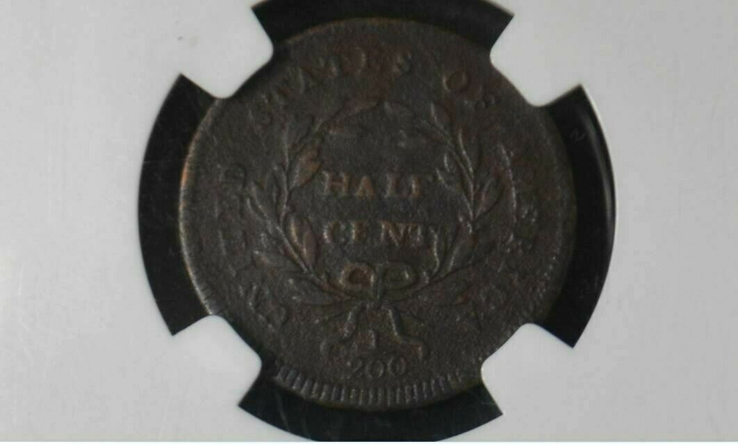 1795 HALF CENT ** C1** VF Details ** NGC ** Lettered Edge w/Pole - Fresh Stock Dated October 2025