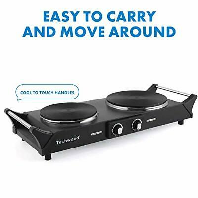1800W Hot Plate Portable Electric Stove Cast Iron Stove Double Burner - Fresh Stock Dated October 2025