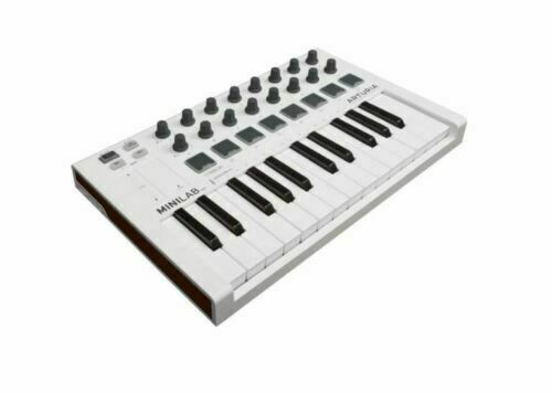 Arturia Minilab MKII Mini Hybrid Keyboard Slim-Key Controller White -UC - Fresh Stock Dated October 2025