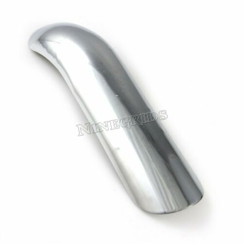 Chrome Steel Curve Motorcycle Exhaust Pipe Burn-Proof Plate Heat shield Cover - Fresh Stock Dated October 2025
