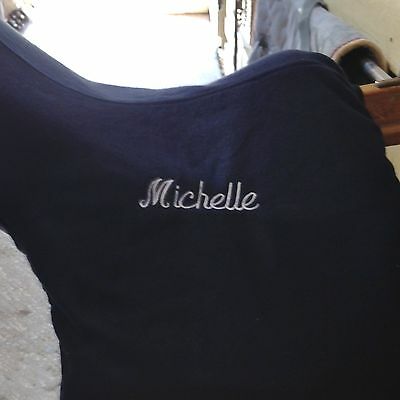 **PERSONALIZED CENTUAR FLEECE SADDLE COVER-HORSE-NAVY OR BLACK** - Fresh Stock Dated October 2025