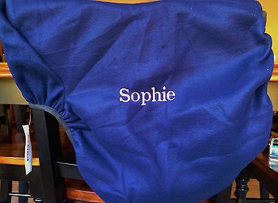 **PERSONALIZED CENTUAR FLEECE SADDLE COVER-HORSE-NAVY OR BLACK** - Fresh Stock Dated October 2025