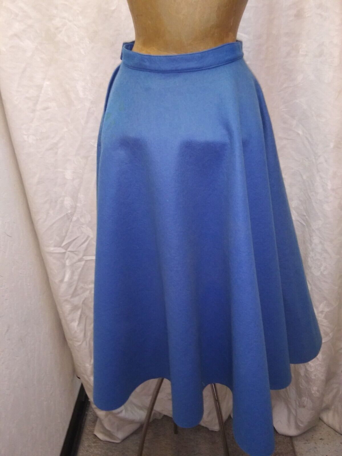 Vintage 1950's Genuine Blue Wool 