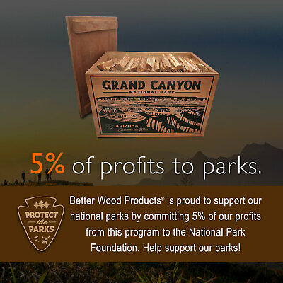Better Wood Products Protect the Parks Fatwood Firestarter Sticks, Grand Canyon - Fresh Stock Dated October 2025