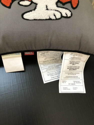 NEW Pottery Barn Kids Snoopy Dracula Decorative Pillow Peanuts - Fresh Stock Dated October 2025