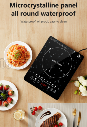 2200W Portable Induction Cooktop Countertop Single Cooker Burner Stove Hot Plate - Fresh Stock Dated October 2025