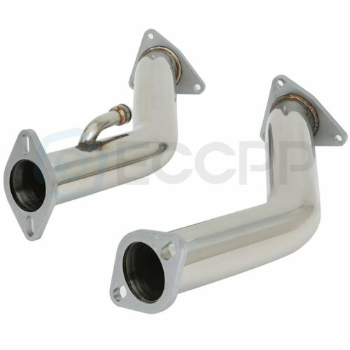For Nissan 370z for Infiniti G37 V6 3.7 Downpipes Catless Straight Exhaust Pipng - Fresh Stock Dated October 2025
