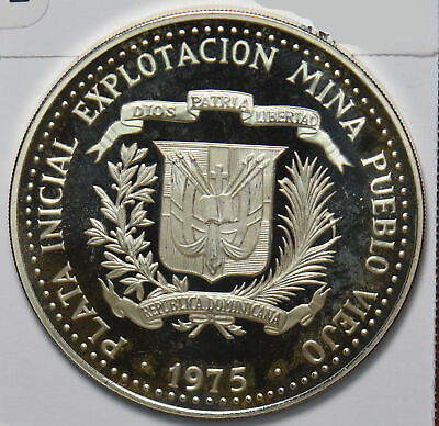 Dominican Republic 1975 10 Pesos Proof D0096 combine shipping - Fresh Stock Dated October 2025