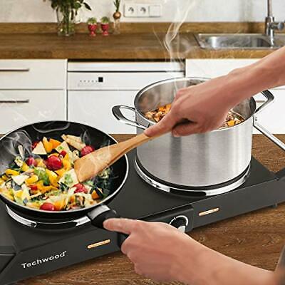 1800W Hot Plate Portable Electric Stove Cast Iron Stove Double Burner - Fresh Stock Dated October 2025