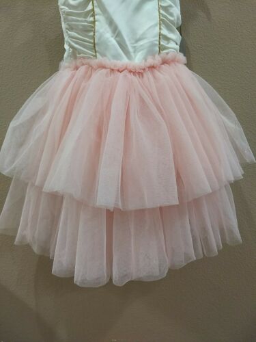 Disney princess Leotard Tutu Dress Ruffle Tuele Sparkly Size 5/6 Dance Costume - Fresh Stock Dated October 2025