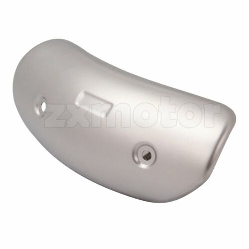 Universal Motorcycle Exhaust Pipe Guard Heat Shield Cover 7.5x3inch Silver - Fresh Stock Dated October 2025