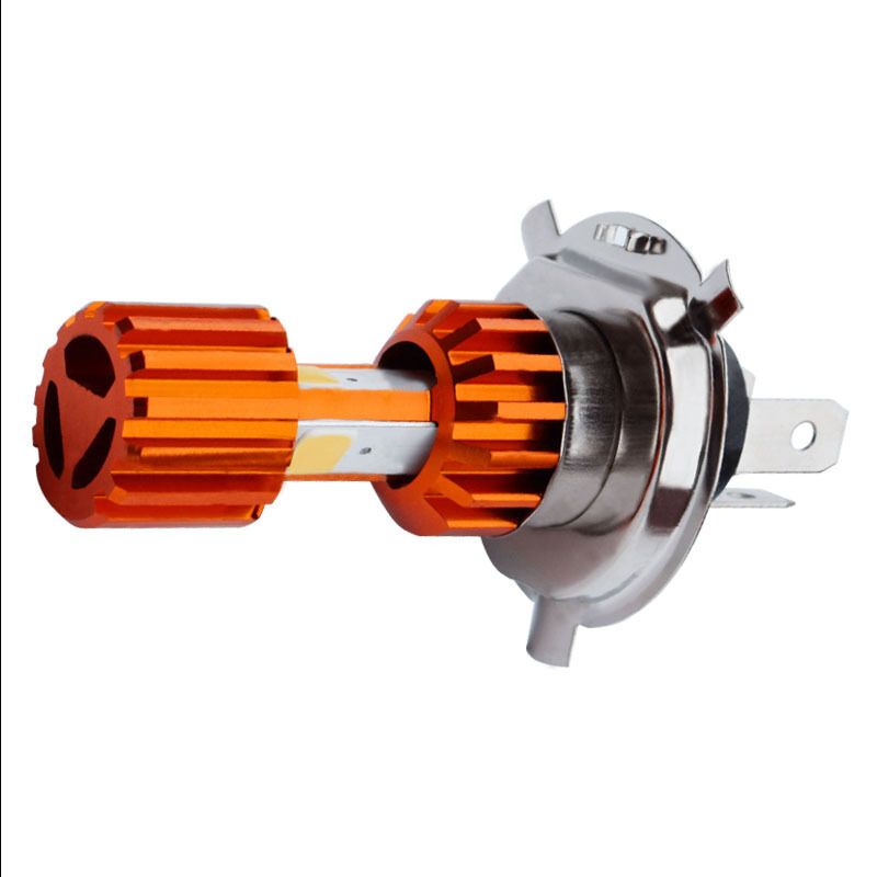 1x H4 3*COB LED Motorcycle Headlight Bulb High/Low Beam Fog Light 2000LM Scooter - Fresh Stock Dated October 2025