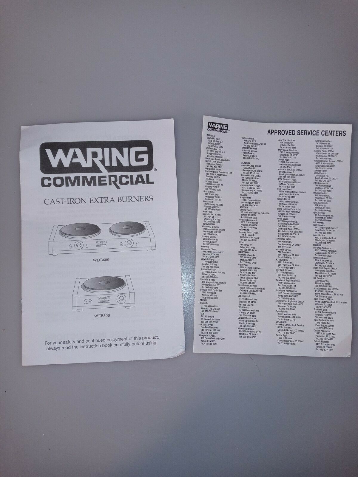 Waring Single Commercial Grade Bruner WEB300 1300W - FAST SHIPPING USA - Fresh Stock Dated October 2025