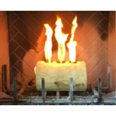 TimberTote TripleTorch One Log Campfire Fireplace Fire Wood Log with 3 Chimneys - Fresh Stock Dated October 2025