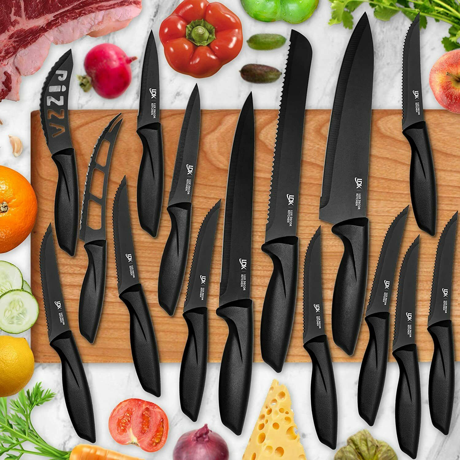 Steak Knife Set Stainless Steel Chef Cutlery Bread Pizza Knives Kitchen Tool - Fresh Stock Dated October 2025