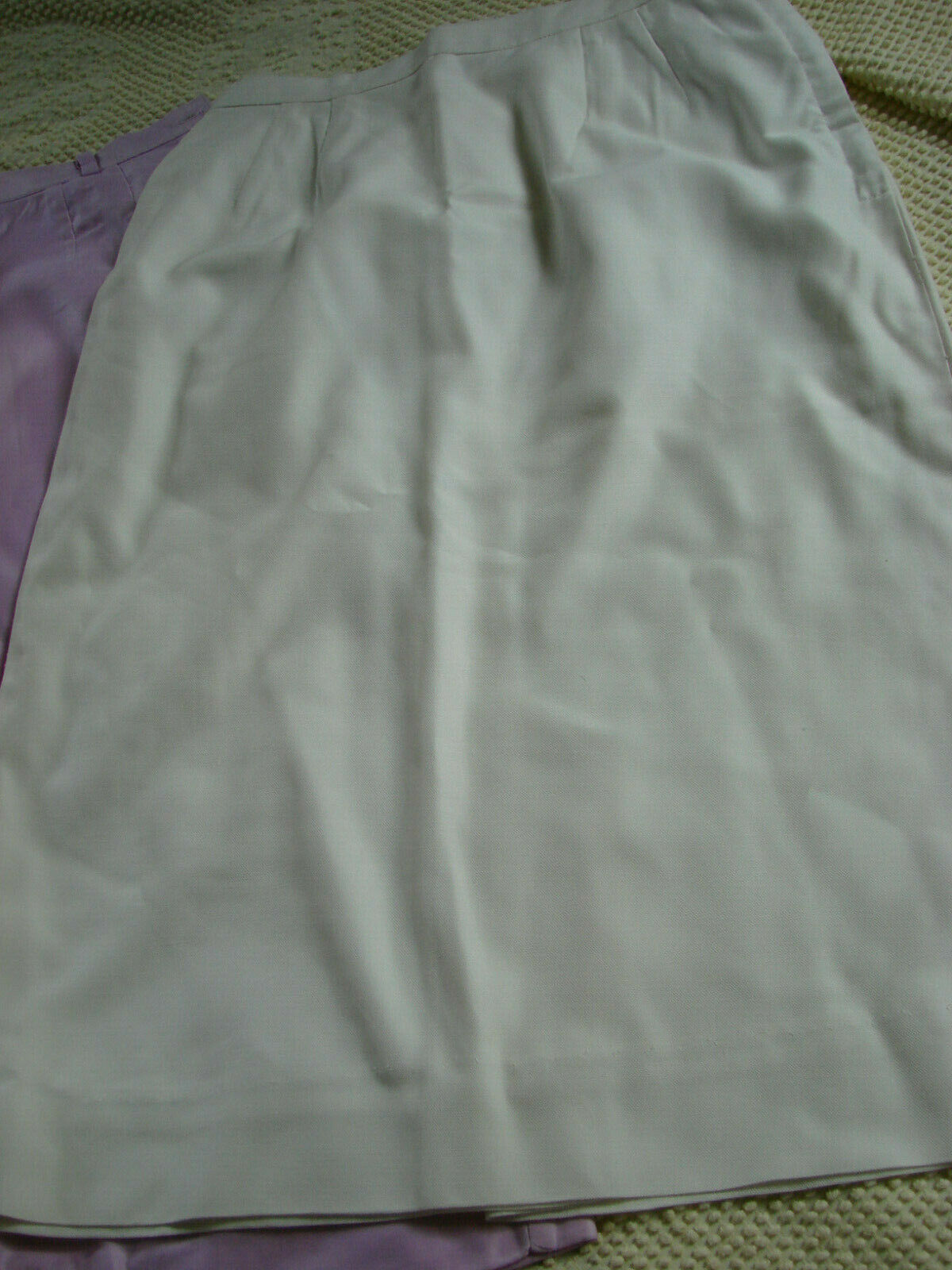 Vintage 60s Skirt S LOT 4 Cotton Linen VGC W25 Koret Fritzi Lilac White Blue - Fresh Stock Dated October 2025