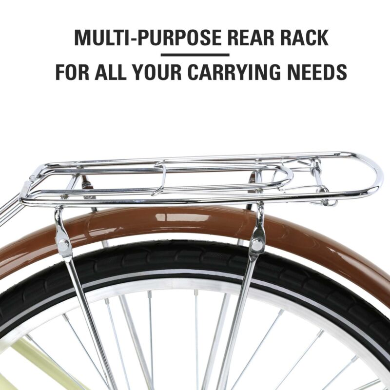 Beach Cruiser Bike 26 Inch Bicycle Step-through Frame Comfort Classic Ride - Fresh Stock Dated October 2025