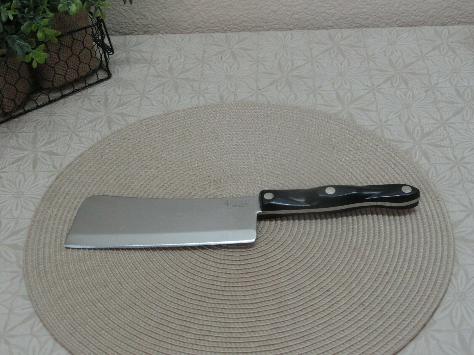 Cutco Black Handle # 1737 KD Cleaver - Fresh Stock Dated October 2025