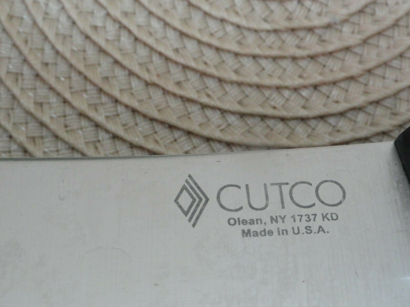 Cutco Black Handle # 1737 KD Cleaver - Fresh Stock Dated October 2025